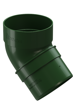Колено водосточное 45˚ Standard Зелёный, (RAL 6005)