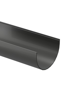 Желоб водосточный 2 м Standard Серый, (RAL 7024)